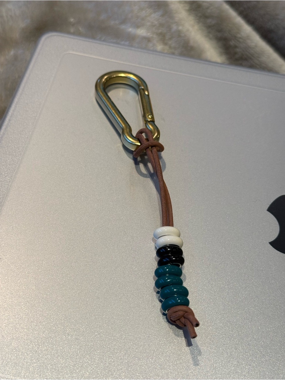 Adina Reyter bag Charm keychain sterling silver with enamel